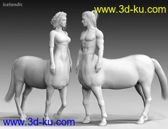 3D打印模型CC Centaur Breeds for Genesis 8 Male and Female Centaur的图片