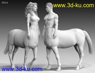 3D打印模型CC Centaur Breeds for Genesis 8 Male and Female Centaur的图片