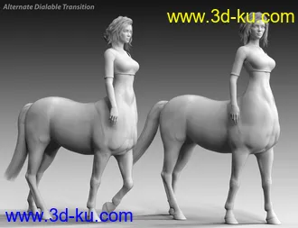 3D打印模型CC Centaur Breeds for Genesis 8 Male and Female Centaur的图片