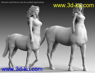 3D打印模型CC Centaur Breeds for Genesis 8 Male and Female Centaur的图片