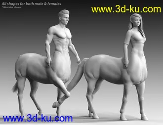 CC Centaur Breeds for Genesis 8 Male and Female Centaur模型的图片23