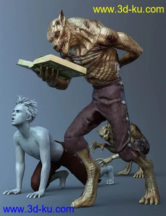 3D打印模型CDI Poses And Expressions for Plague Wolf HD and Genesis 8 Male的图片