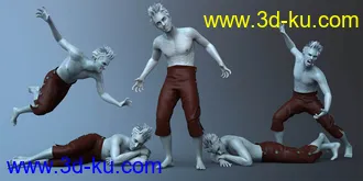 3D打印模型CDI Poses And Expressions for Plague Wolf HD and Genesis 8 Male的图片