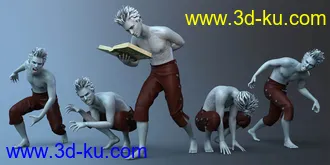 3D打印模型CDI Poses And Expressions for Plague Wolf HD and Genesis 8 Male的图片