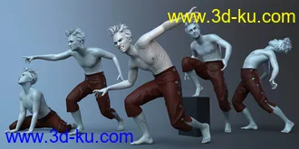 3D打印模型CDI Poses And Expressions for Plague Wolf HD and Genesis 8 Male的图片