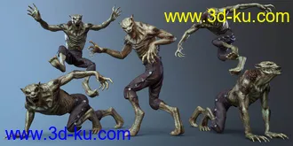 3D打印模型CDI Poses And Expressions for Plague Wolf HD and Genesis 8 Male的图片