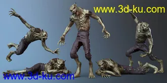 3D打印模型CDI Poses And Expressions for Plague Wolf HD and Genesis 8 Male的图片