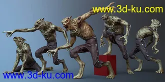3D打印模型CDI Poses And Expressions for Plague Wolf HD and Genesis 8 Male的图片