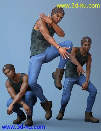 3D打印模型CDI Poses and Expressions for Silas 8 and Genesis 8 Male的图片