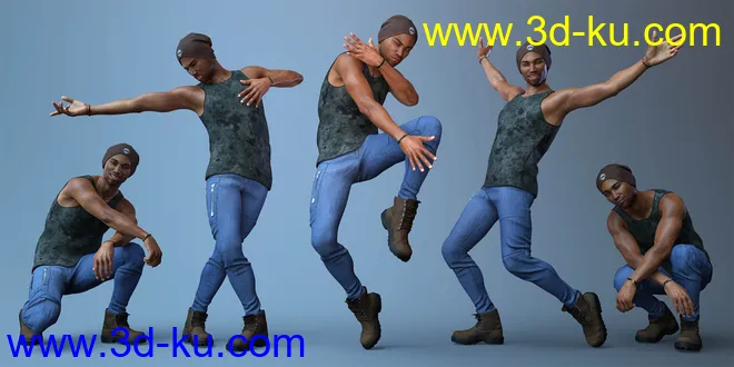 CDI Poses and Expressions for Silas 8 and Genesis 8 Male模型的图片5