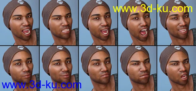 CDI Poses and Expressions for Silas 8 and Genesis 8 Male模型的图片6