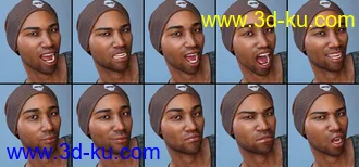 3D打印模型CDI Poses and Expressions for Silas 8 and Genesis 8 Male的图片