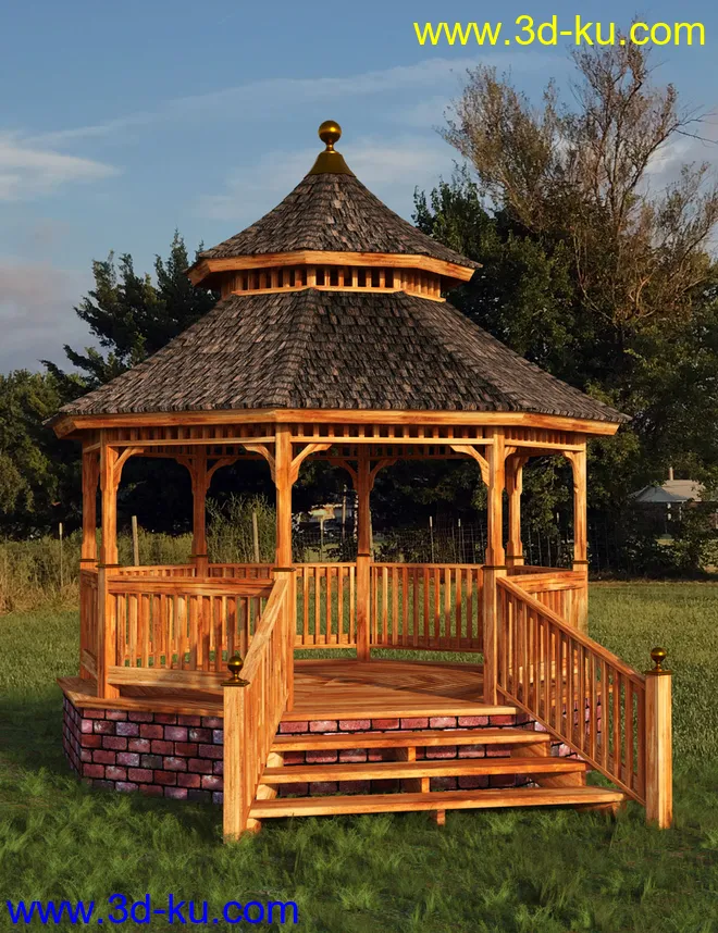 Cedar Gazebo模型的图片1