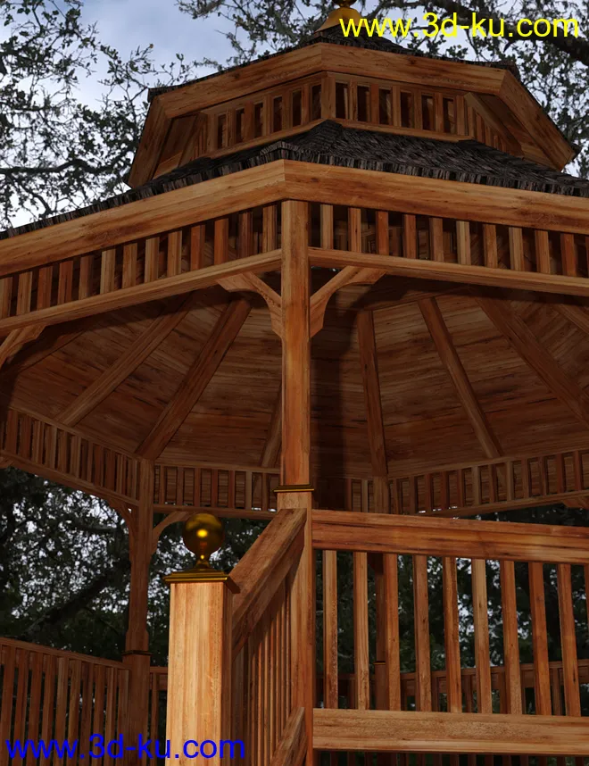 Cedar Gazebo模型的图片3
