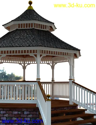 3D打印模型Cedar Gazebo的图片