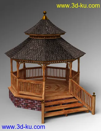 3D打印模型Cedar Gazebo的图片