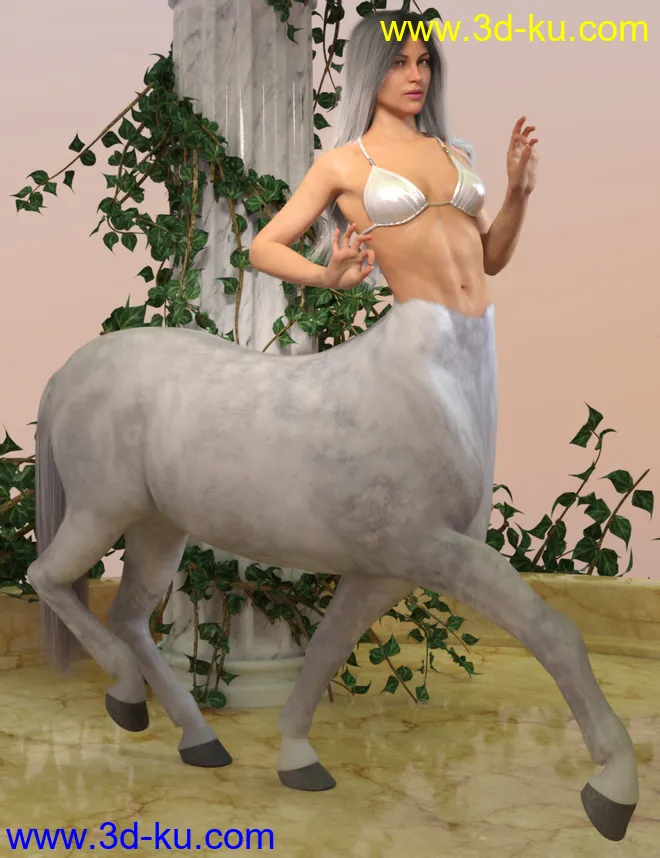 Centaur Action Poses for Genesis 8 Female Centaur模型的图片2
