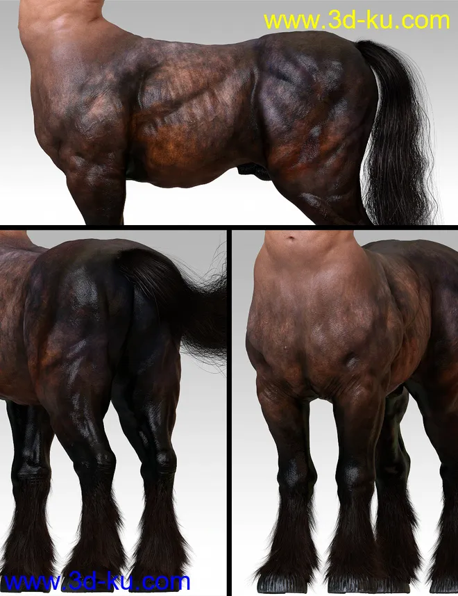 Centaur Maxx for Genesis 8 Male Centaur模型的图片3