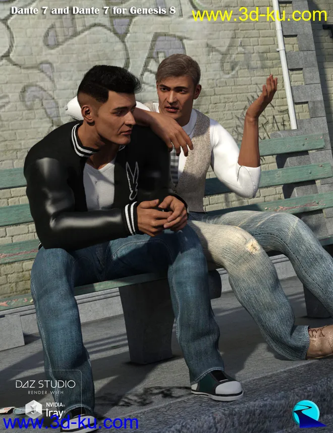 Character Converter from Genesis 3 Male to Genesis 8 Male模型的图片2