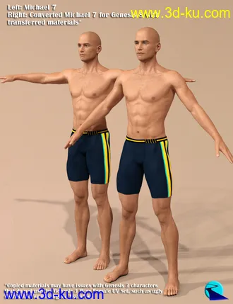 3D打印模型Character Converter from Genesis 3 Male to Genesis 8 Male的图片