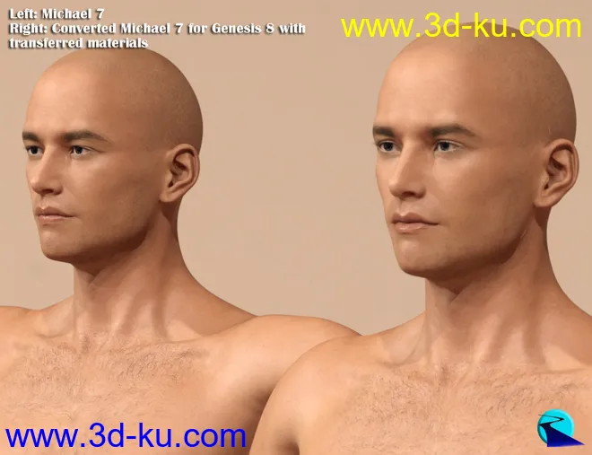 Character Converter from Genesis 3 Male to Genesis 8 Male模型的图片4
