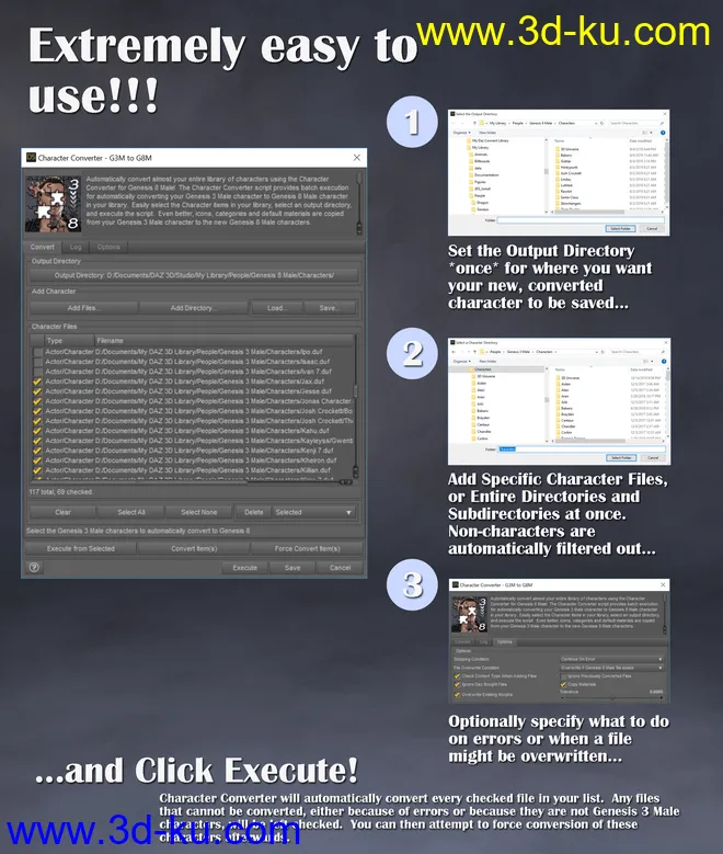 Character Converter from Genesis 3 Male to Genesis 8 Male模型的图片6