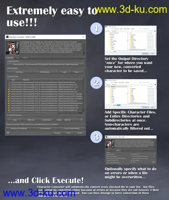 3D打印模型Character Converter from Genesis 3 Male to Genesis 8 Male的图片