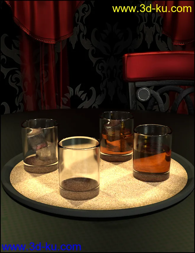 Cheers Drink Tray and Drinks模型的图片5