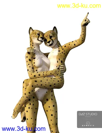3D打印模型Cheetah Girl for Genesis 3 Female的图片