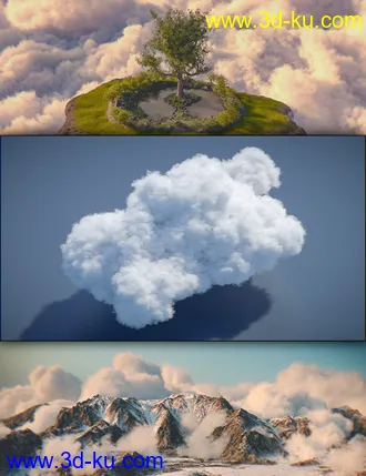 3D打印模型Cloudscape Creator - Hero Clouds for Iray的图片