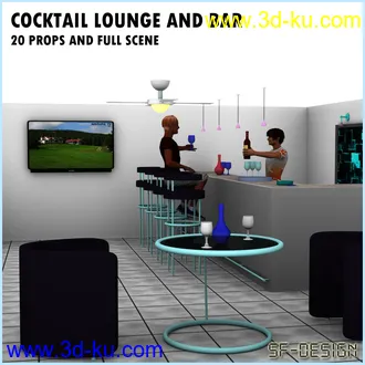 3D打印模型Cocktail Lounge and Bar的图片