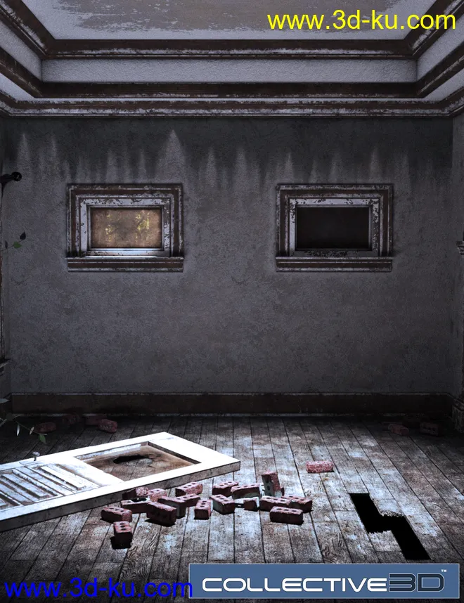 Collective3d Movie Sets Haunted Interior模型的图片1