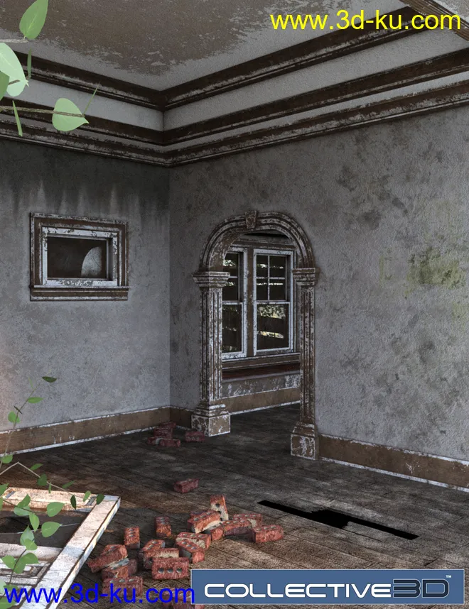 Collective3d Movie Sets Haunted Interior模型的图片6