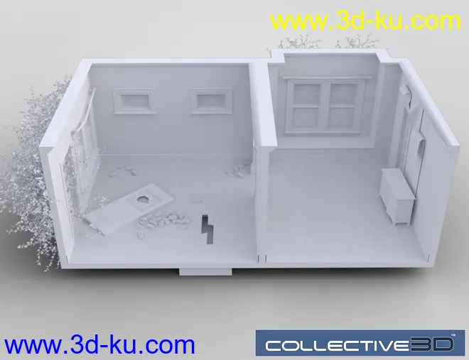 Collective3d Movie Sets Haunted Interior模型的图片11