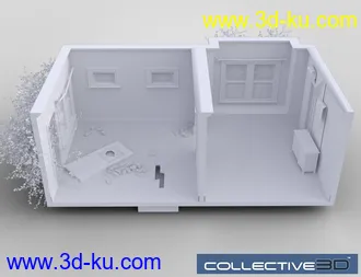3D打印模型Collective3d Movie Sets Haunted Interior的图片