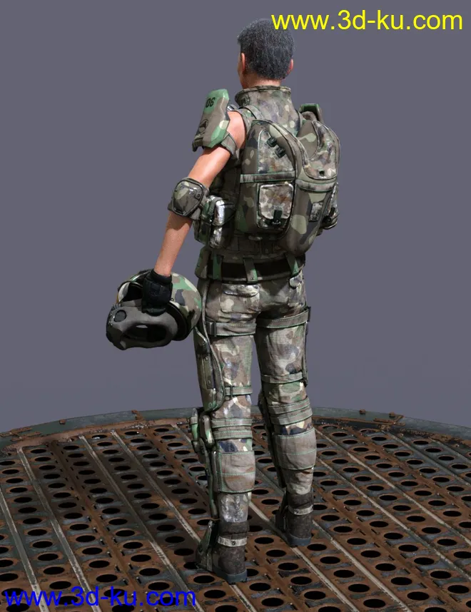 Colonial Forces Add-on for Tactical Assault Outfit for Genesis 8 Female(s)模型的图片5