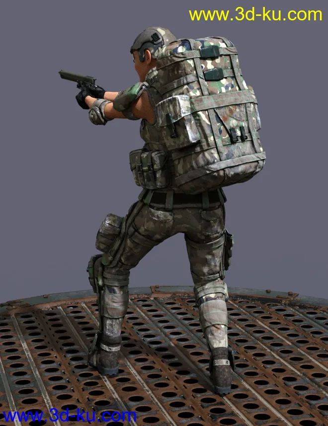 Colonial Forces Add-on for Tactical Assault Outfit for Genesis 8 Female(s)模型的图片7