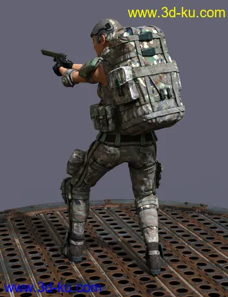 3D打印模型Colonial Forces Add-on for Tactical Assault Outfit for Genesis 8 Female(s)的图片