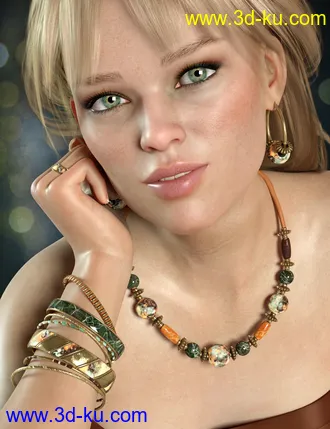 3D打印模型Colorful Jewelry for Genesis 8 Female(s)的图片