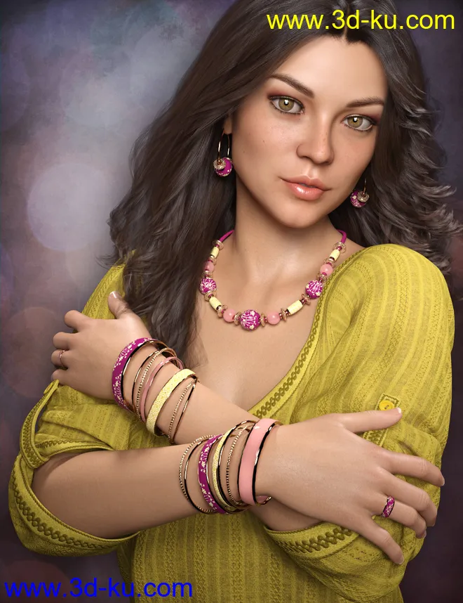 Colorful Jewelry for Genesis 8 Female(s)模型的图片2