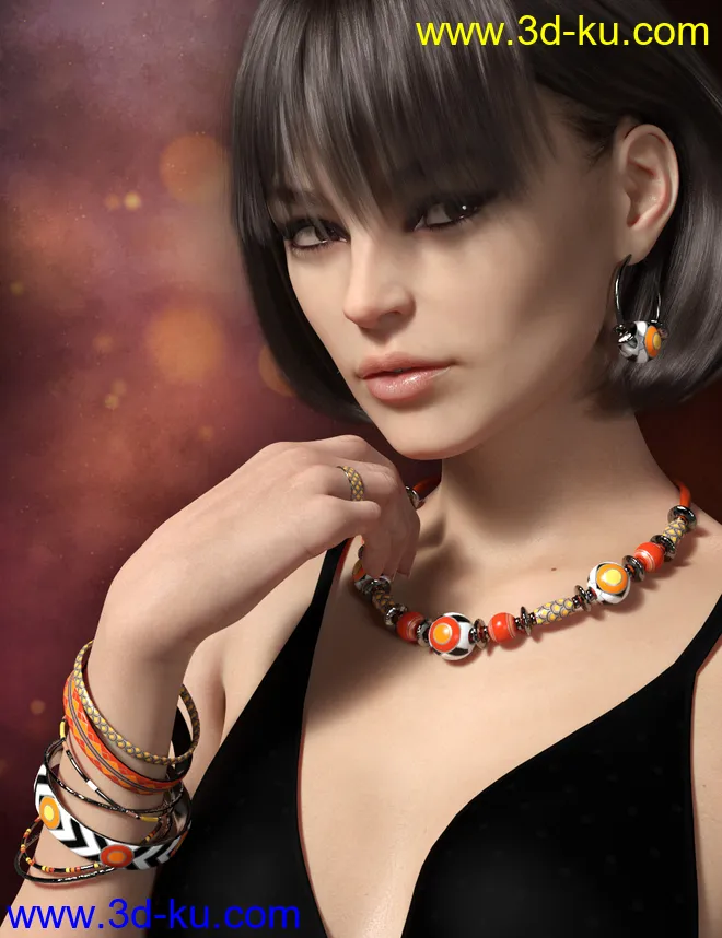 Colorful Jewelry for Genesis 8 Female(s)模型的图片5