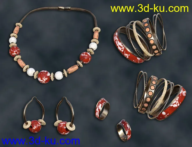 Colorful Jewelry for Genesis 8 Female(s)模型的图片13