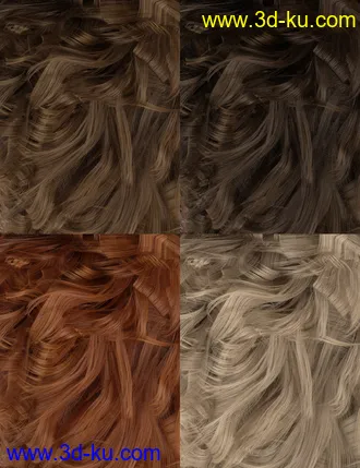 3D打印模型Colors for BeDazzle Hair的图片