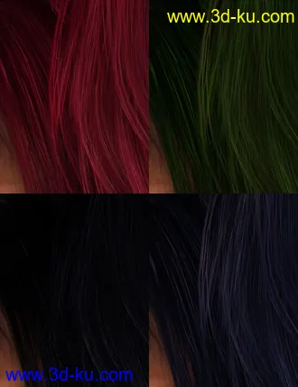 3D打印模型Colors for Belfry Hair的图片