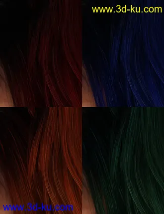 3D打印模型Colors for Belfry Hair的图片