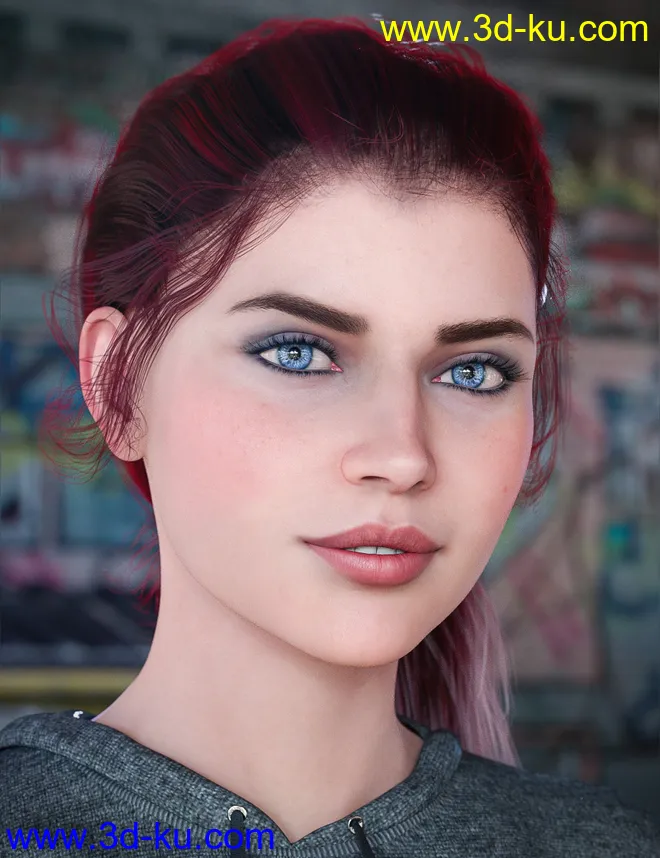 Colors for Summer Sidetail Hair模型的图片1