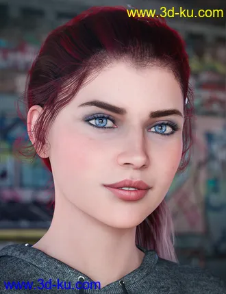 3D打印模型Colors for Summer Sidetail Hair的图片