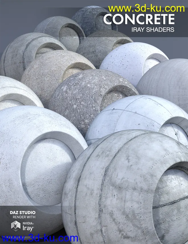 Concrete - Iray Shaders模型的图片1