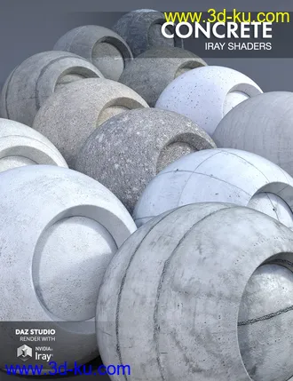 3D打印模型Concrete - Iray Shaders的图片