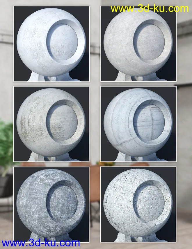 Concrete - Iray Shaders模型的图片4